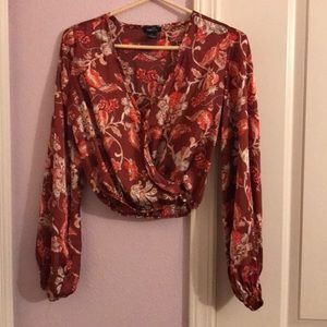 Semi crop top long sleeve